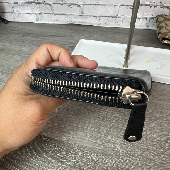 Coach Zip Around Accordion wallat black - Picture 5 of 6